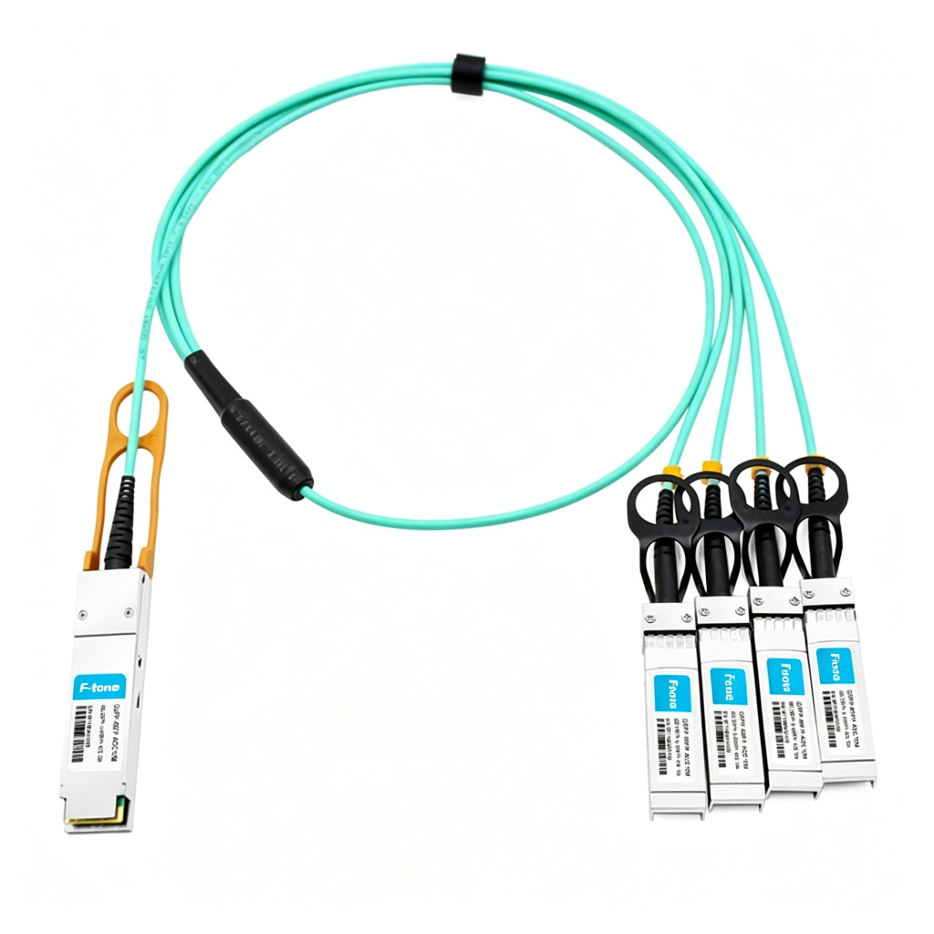 10m 100G QSFP28 to 4x25G SFP28 Breakout AOC