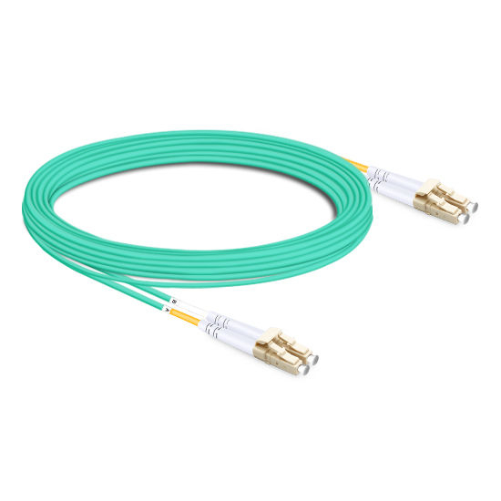 10m Duplex OM3 LC Uniboot Patch, PVC OFNR 3.0mm