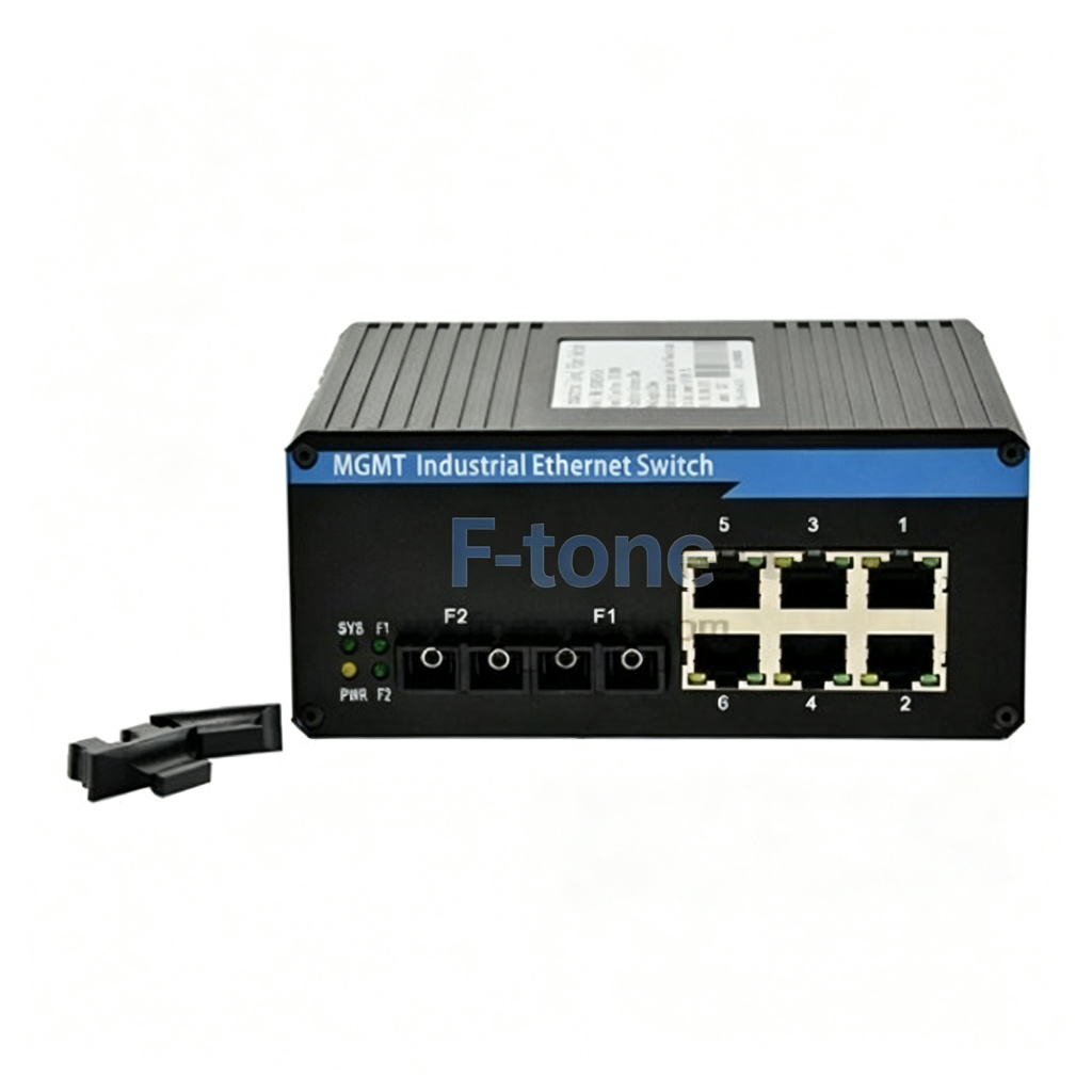 F-tone managed industrial Ethernet media converter