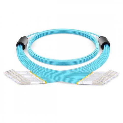 10m LC UPC Duplex OM3 Uniboot Patch, 3.0mm PVC